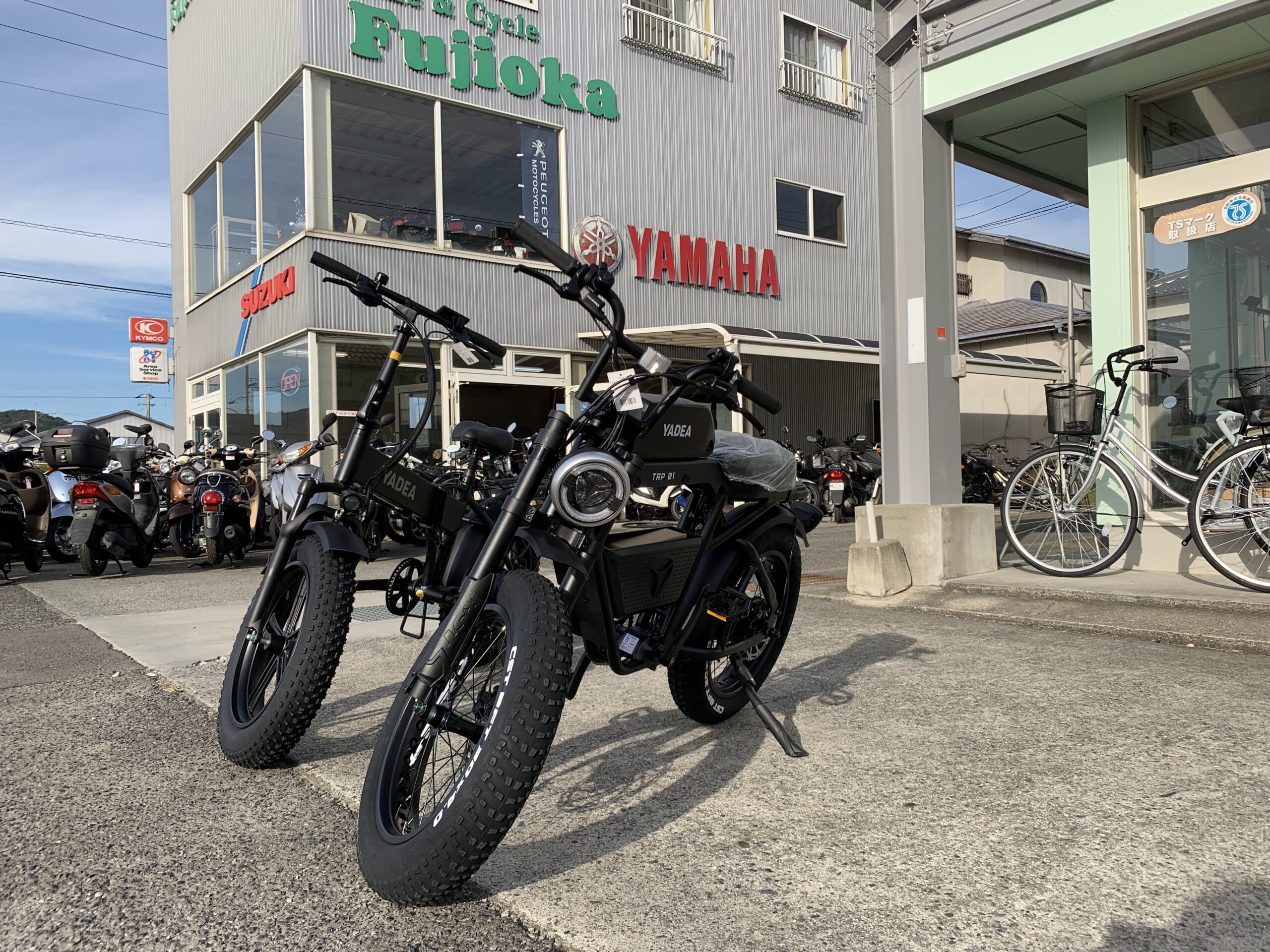 YADEA電動アシスト自転車『TRP-01』・『HNT-01』試乗車が入荷しました!